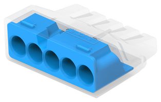 TE CONNECTIVITY 2388553-5 WIRE SPLICE CONN, 12-22 AWG, BLUE, PC/PP