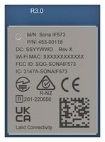 EZURIO 453-00118C WLAN MODULE, 6GHZ, UART