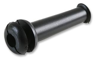 PRO POWER 12461 GROMMET, SLEEVED, 7.6MM, BLACK