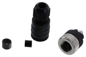 LUMBERG AUTOMATION RKC 5/7 SENSOR CONNECTOR, M12, RCPT, 5POS, CABLE