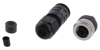 LUMBERG AUTOMATION RKC 4/7 SENSOR CONNECTOR, M12, RCPT, 4POS, CABLE