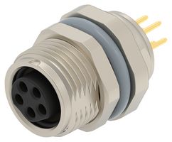 TE CONNECTIVITY T4041417051-001 SENSOR CONNECTOR, M8, RCPT, 5POS, PCB