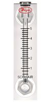 DWYER VFA-3 FLOWMETER, 0.6 TO 5SCFH, 100PSI