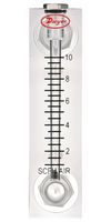 DWYER VFA-4 FLOWMETER, 1 TO 10SCFH, 100PSI