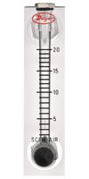 DWYER VFA-5-EC FLOWMETER, 2 TO 20SCFH, 100PSI
