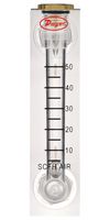 DWYER VFA-7 FLOWMETER, 5 TO 50SCFH, 100PSI