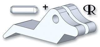 ESSENTRA COMPONENTS SRS-4-12-01 SELF RETAINING SPACER, PK25