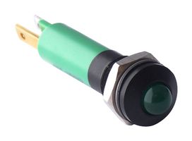 CML INNOVATIVE TECHNOLOGIES 190412Z1 LED PANEL INDICATOR, GREEN, 8MM, 12V