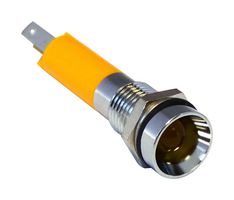 CML INNOVATIVE TECHNOLOGIES 190502Z2 LED PANEL INDICATOR, YELLOW, 8MM, 12V