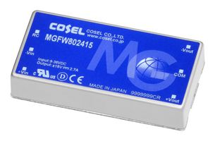 COSEL MGFW802415 DC-DC CONVERTER, 15V/-15V, 2.7A