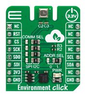 MIKROELEKTRONIKA MIKROE-5546 ENVIRONMENT CLICK BOARD, SENSOR, 3.3V