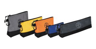 KLEIN TOOLS 55569 STAND-UP ZIPPER BAGS, 5 PACK