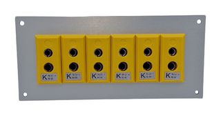 LABFACILITY AS-K-FF + FSP-6 THERMOCOUPLE CONNECTOR, STANDARD, YELLOW
