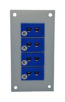 LABFACILITY JM-K-FF + FMP-4 THERMOCOUPLE CONNECTOR, MINIATURE, BLUE