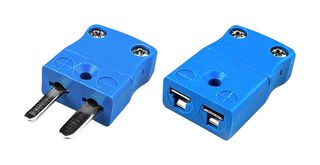 LABFACILITY JM-K-M+F (PACK OF 10 PAIRS) THERMOCOUPLE CONNECTOR, MINIATURE, BLUE