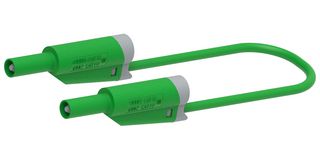 MULTICOMP PRO MP771099 STACK 4MM BANANA PLUG-PLUG, GREEN, 59MM
