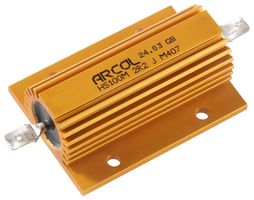 ARCOL HS100M 100R JM407 RESISTOR, 100R, 100W, WIREWOUND, PANEL ROHS COMPLIANT: YES