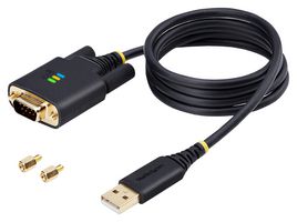 STARTECH 1P3FFCB-USB-SERIAL CONVERTER, USB-A 2.0 TO RS232 PLUG, 1M