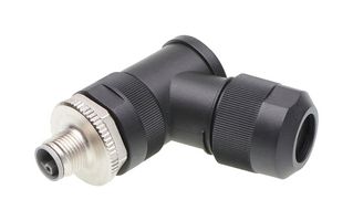 MOLEX 1205030010 SENSOR CONN, M12, R/A PLUG, 5POS, SCREW