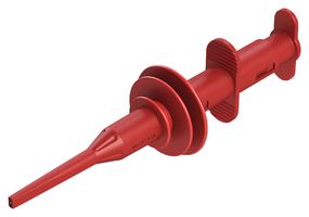 CAL TEST ELECTRONICS CT4401-2 HOOK CLIP, W/BANANA JACK, 8KV, 5A, RED