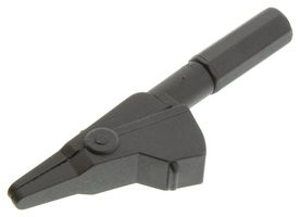 CAL TEST ELECTRONICS CTM-652-0 ALLIGATOR CLIP, BLACK, 20A, 7MM