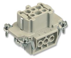 HARTING 0933 006 2701 Heavy Duty Connector Insert, 6+PE Signal