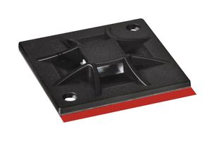 HELLERMANNTYTON 151-02972 QM20APT-A-PA66-BK CABLE TIE MNT, ADHESIVE/SCREW, 3.1MM DIA ROHS COMPLIANT: YES
