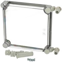 FIBOX EKH 30-T-2FSH HINGED COVER, TRANSPARENT, 30X190X190MM