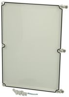 FIBOX EKU 30-G-3FSH HINGED COVER, LIGHT GREY, 30X380X560MM