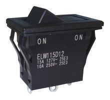 NIDEC COMPONENTS ELW115D12 INT BASC, SPDT, 15A/127V, PANEL/PRES