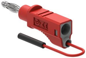 MULTICOMP PRO MP-FEML-BSR BANANA PLUG-JACK, RED, 3A, 60V, 500MM