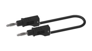 CAL TEST ELECTRONICS CT2131-50-0 STACK 4MM BANANA PLUG-PLUG, BLACK, 500MM