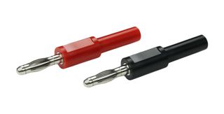 CAL TEST ELECTRONICS CT3089 BANANA PLUG ADAPTER, 4MM, 60VDC, BLK/RED