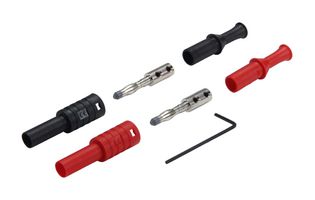 CAL TEST ELECTRONICS CT3205W CON BANANA C/ LLAVE, 4MM, 36A, NGR/ROJO