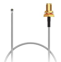 GCT CABLE 184 RF-100-A-2 CBL ASSY, R/A U.FL PLUG-SMA BLKHD JACK ROHS COMPLIANT: YES