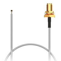 GCT CABLE 385 RF-200-A-2 CBL, R/A IPEX MHF4L PLUG-SMA BLKHD JACK