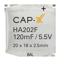 CAP-XX HA202F SUPERCAP, 0.12F, 5.5V, SOLDAR