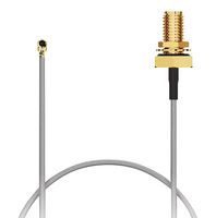 GCT CAB602RF-0200-A-1 CBL, IPEX MHFI R/A PLUG-SMA JACK, 200MM