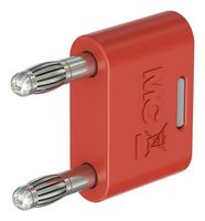 STAUBLI 64.3010-26 ADAPTER, 2X4MM PIN-SKT, 32A, 60V, RED