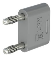 STAUBLI 64.4010-22 ADAPTER, 2X4MM PIN-SKT, 32A, 60V, GREY