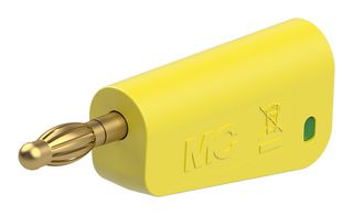 STAUBLI 66.2018-23 BANANA CONN, PLUG, 19A, 60VDC, GRN/YLW