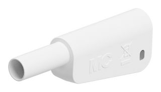 STAUBLI 66.2020-22 BANANA CONN, PLUG, 19A, 1KV, WHITE