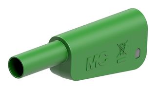 STAUBLI 66.2025-27 BANANA CONN, PLUG, 19A, 1KV, GREEN
