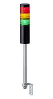 PATLITE LR6-302L4NK-RYG SIGNAL TOWER, 3 TIER, AMB/GRN/RED, 24VDC