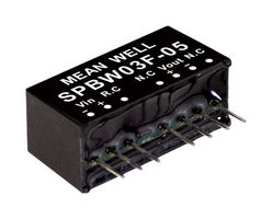 MEAN WELL SPBW03G-05 DC-DC CONVERTER, 1.5KV, 3W, SIP, 5V ROHS COMPLIANT: YES