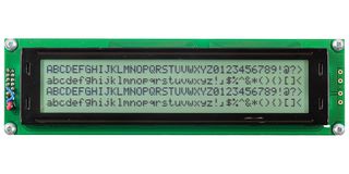 MIDAS DISPLAYS MC44005A6W-FPTLWI-V3 LCD MODULE, 40 X 4, COB, 4.89MM, FSTN ROHS COMPLIANT: YES