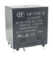 HONGFA HF170F-S/12-2H1DTF POWER RELAY, DPST-NO, 40A, 12VDC, TH