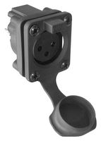 AMPHENOL AUDIO AXS3FP1V XLR CONNECTOR, RCPT, 3POS, PANEL PCB