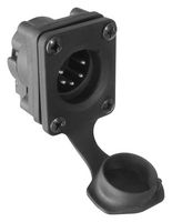 AMPHENOL AUDIO AXS5MPH XLR CONNECTOR, PLUG, 5POS, PANEL PCB