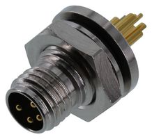 NORCOMP 855-004-103R004 SENSOR CONN, 4P M8, PIN, SOLDER, PANEL